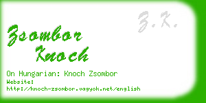 zsombor knoch business card